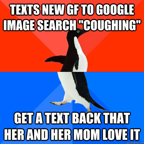 Texts new gf to Google image search 