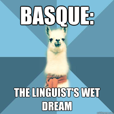 BASQUE: The linguist's wet dream  Linguist Llama