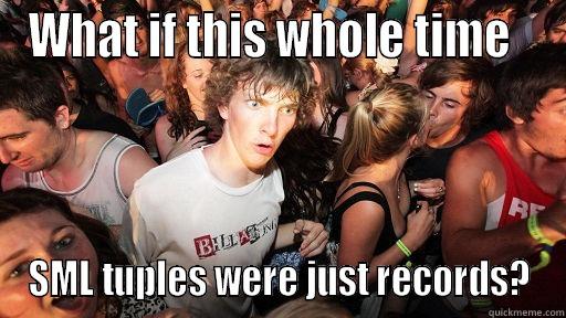 WHAT IF THIS WHOLE TIME   SML TUPLES WERE JUST RECORDS? Sudden Clarity Clarence
