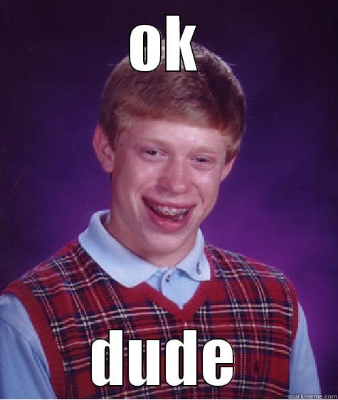 OK DUDE Bad Luck Brian