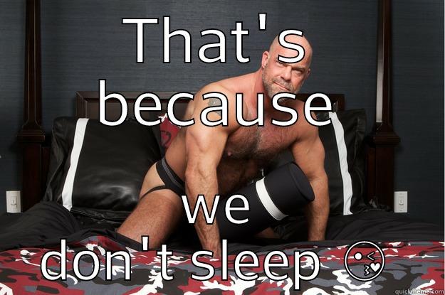 THAT'S BECAUSE WE DON'T SLEEP  Gorilla Man