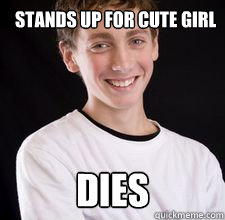 Stands up for cute girl DIES  High School Freshman