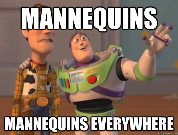 mannequins mannequins Everywhere  Buzz Lightyear