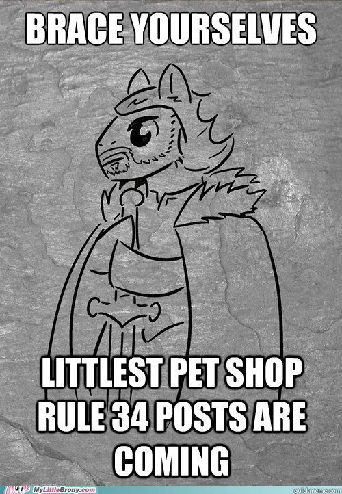 Brace Yourselves littlest pet shop rule 34 posts are coming  Brace Yourselves Brony