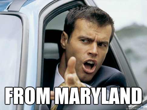  From maryland  Asshole driver
