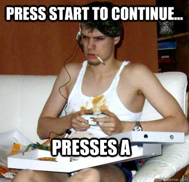 Press start to continue... Presses A  