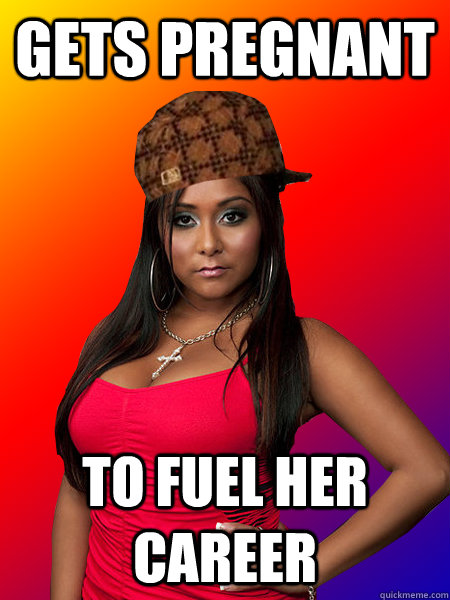 gets pregnant to fuel her career  