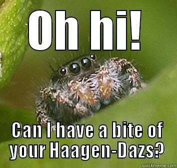 OH HI! CAN I HAVE A BITE OF YOUR HAAGEN-DAZS? Misunderstood Spider