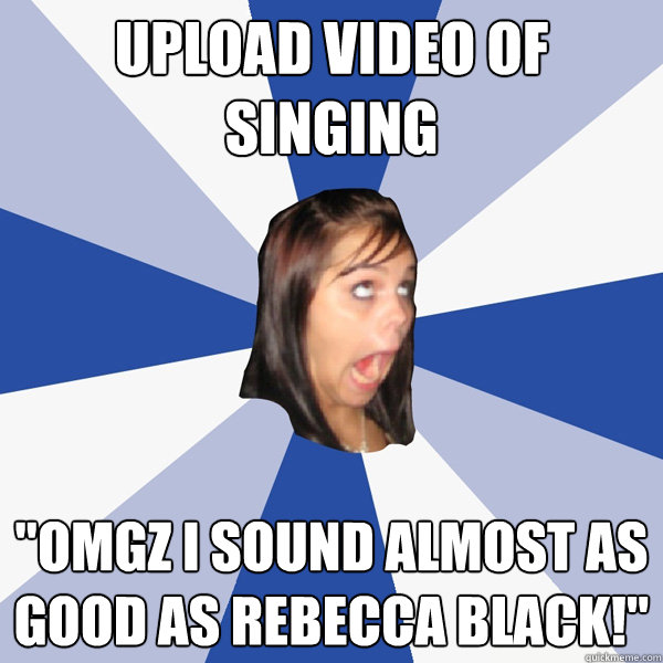 Upload video of singing 