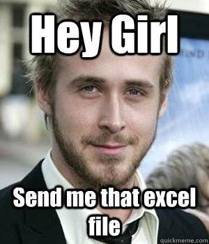 Hey Girl Send me that excel file - Hey Girl Send me that excel file  Misc