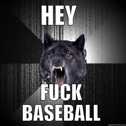 HEY  FUCK BASEBALL Insanity Wolf