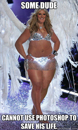 Some dude Cannot use photoshop to save his life.    Typical American Woman