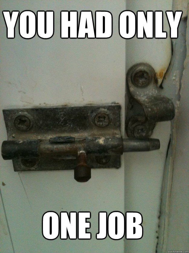 You HAD only




One JOB - You HAD only




One JOB  onejob