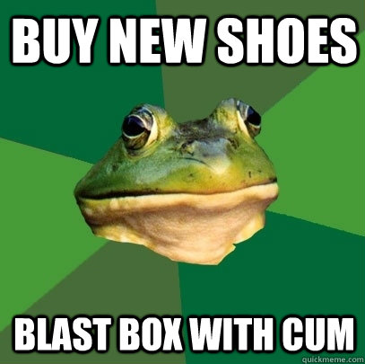 Buy new shoes blast box with cum  Foul Bachelor Frog