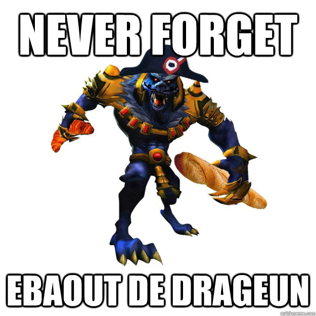 NEVER FORGET EBAOUT DE DRAGEUN  Crvor Warwich