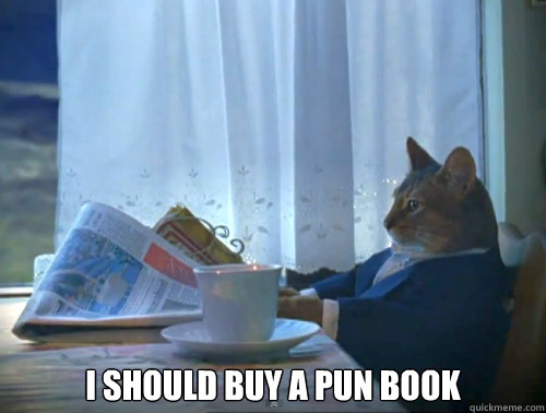  I Should buy a pun book  The One Percent Cat