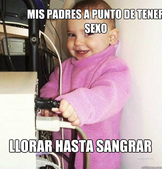 Mis padres a punto de tener sexo llorar hasta sangrar  Troll Baby