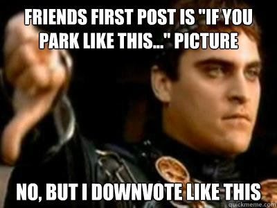 friends first post is 