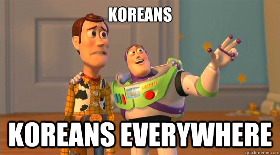 KOREANS KOREANS EVERYWHERE  lambdas everywhere