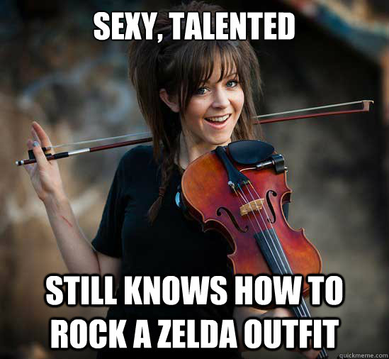 SEXY, TALENTED STILL KNOWS HOW TO ROCK A ZELDA OUTFIT - SEXY, TALENTED STILL KNOWS HOW TO ROCK A ZELDA OUTFIT  Lindsey Stirling