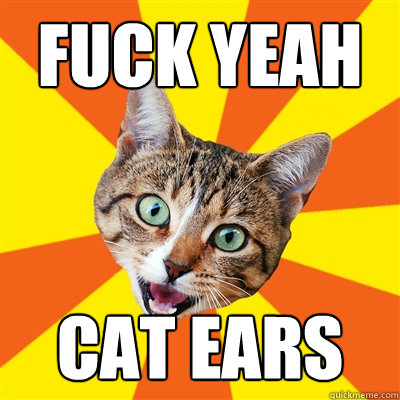 FUCK YEAH CAT EARS - FUCK YEAH CAT EARS  Bad Advice Cat