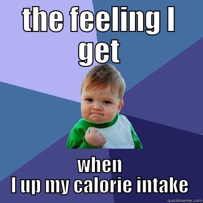 THE FEELING I GET WHEN I UP MY CALORIE INTAKE Success Kid