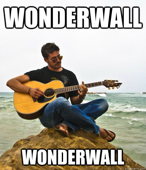 Wonderwall Wonderwall  Douchebag Guitarist