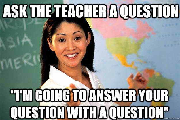 Ask the teacher a question 