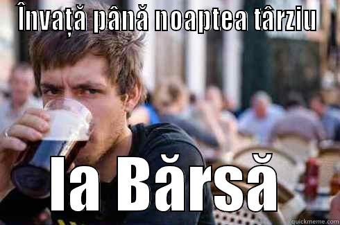ÎNVAȚĂ PÂNĂ NOAPTEA TÂRZIU LA BĂRSĂ Lazy College Senior