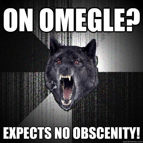 ON OMEGLE? EXPECTS NO OBSCENITY!  Insanity Wolf