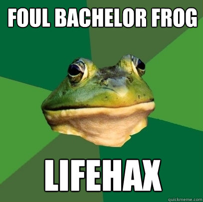 foul bachelor frog lifehax  Foul Bachelor Frog