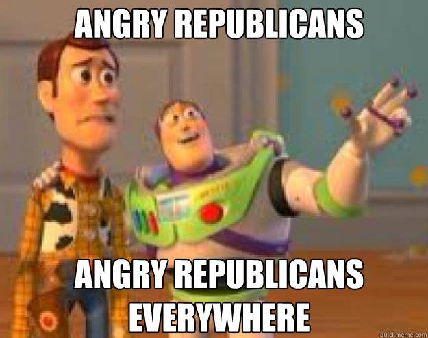 Angry republicans Angry republicans Everywhere - Angry republicans Angry republicans Everywhere  Woody and Buzz everywhere