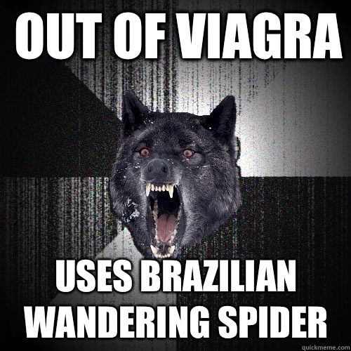 Out of viagra uses Brazilian wandering spider  Insanity Wolf