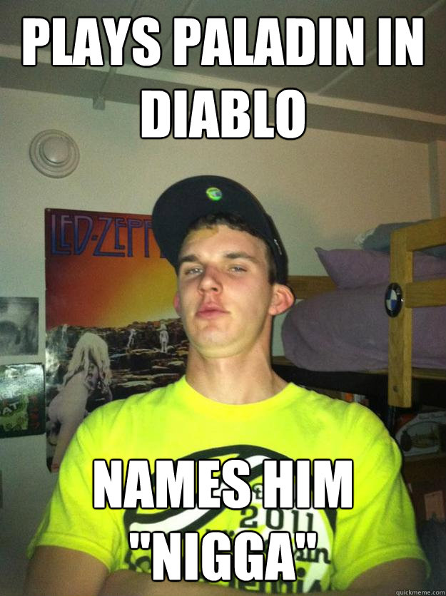 Plays Paladin in Diablo Names him 