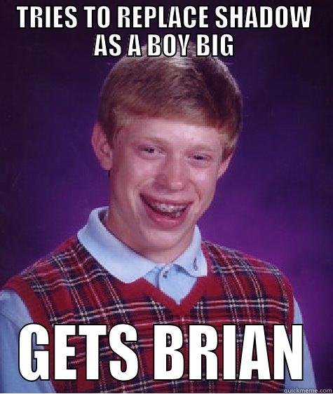 TRIES TO REPLACE SHADOW AS A BOY BIG GETS BRIAN Bad Luck Brian