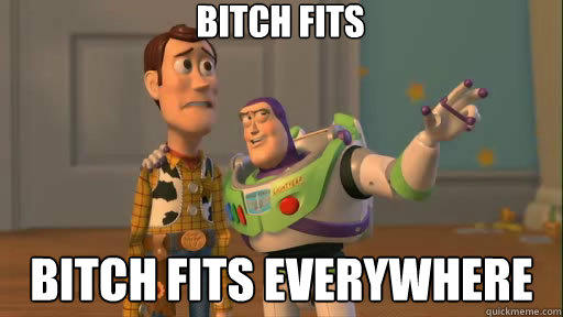 Bitch fits bitch fits everywhere  Everywhere