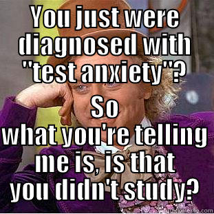 YOU JUST WERE DIAGNOSED WITH 