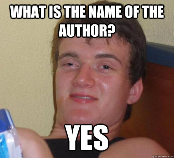 What is the name of the author? YES  Stoner Stanley