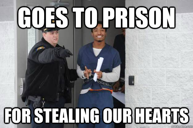 Goes to prison for stealing our hearts - Goes to prison for stealing our hearts  Ridiculously Photogenic Prisoner