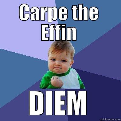 Carpe the Effin Diem - CARPE THE EFFIN DIEM Success Kid