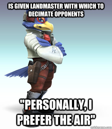 Is given landmaster with which to decimate opponents   