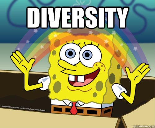 Diversity   Spongebob rainbow
