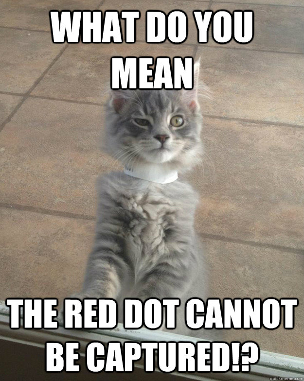 What do you mean The red dot cannot be captured!?  