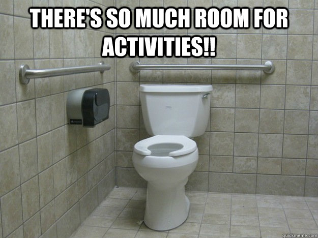 There's so much room for activities!!   