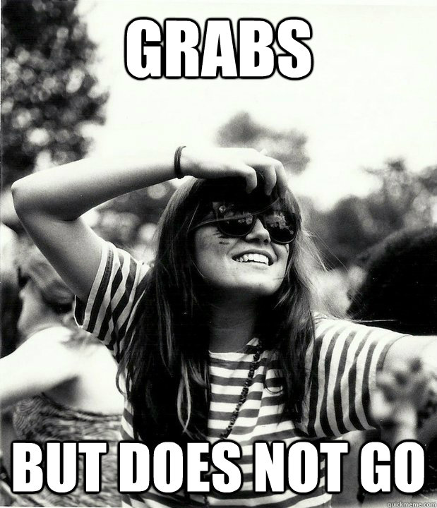Grabs But does not go  Georgetown Hipster