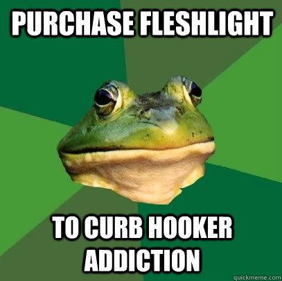 purchase fleshlight to curb hooker addiction - purchase fleshlight to curb hooker addiction  Foul Bachelor Frog