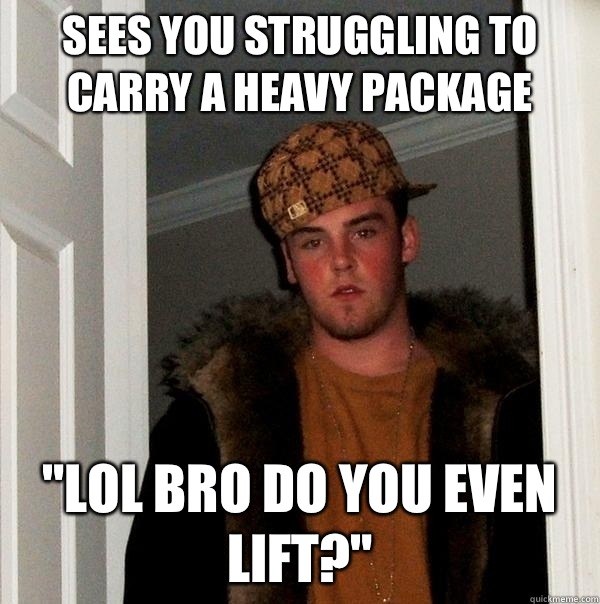 Sees you struggling to carry a heavy package 