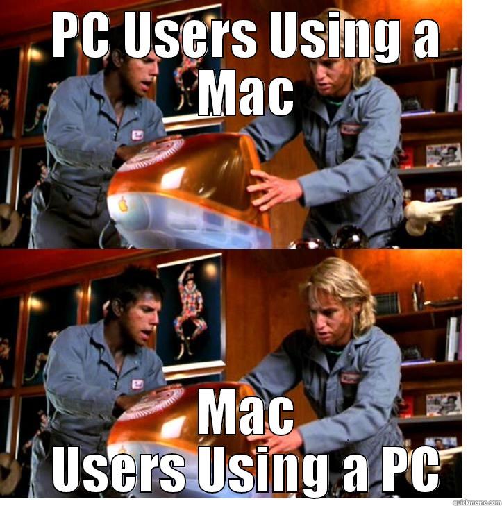 Mac Monkeys - PC USERS USING A MAC MAC USERS USING A PC Misc