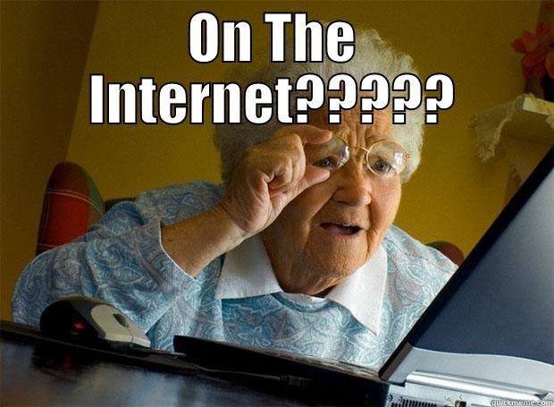ON THE INTERNET?????  Grandma finds the Internet