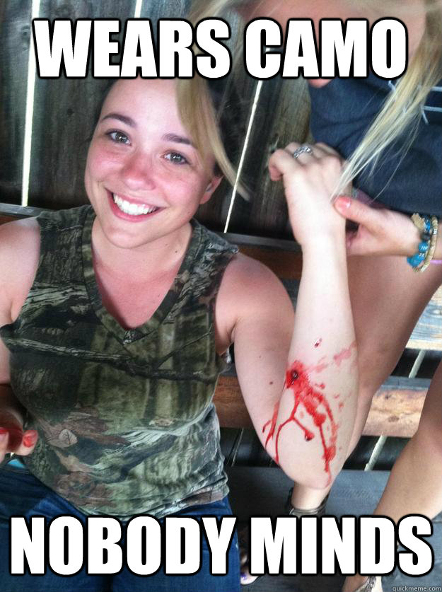 wears camo nobody minds  Ridiculously photogenic shooting victim